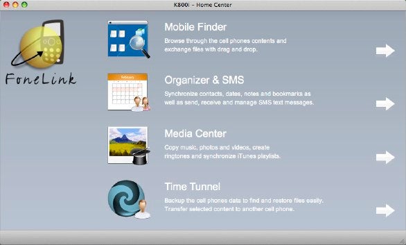 586px x 353px - FoneLink OS X cell phone connection software overhauled | Macworld