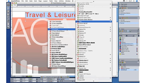 causes of making fonts invisible quarkxpress 8