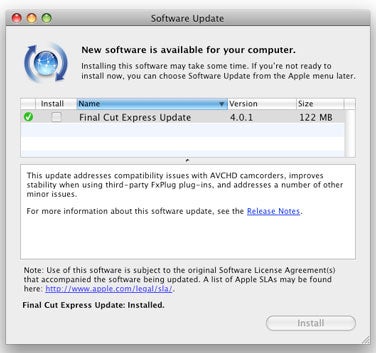 Apple updates Final Cut Express, releases ProRes QuickTime Decoder |  Macworld