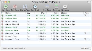 Virtual TimeClock '09
