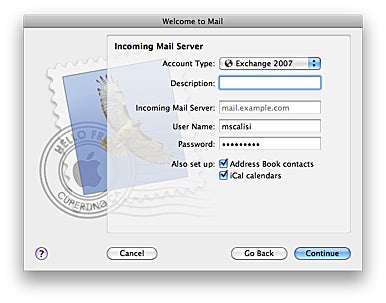 address book server snow leopard