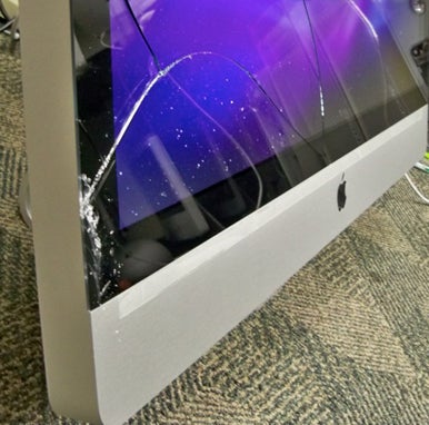 smashed imac screen