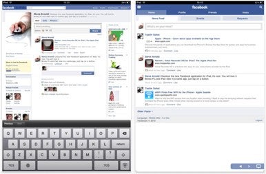 View Facebook In Mobile And Browser Mode With Dual Viewer Ipad App Macworld