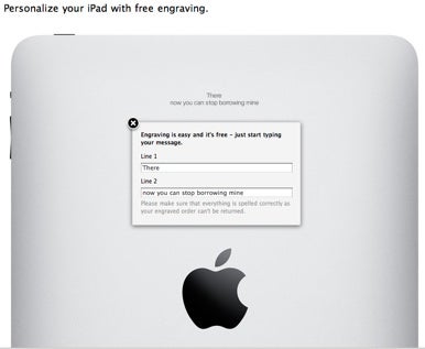 Apple now offering free iPad engraving Macworld