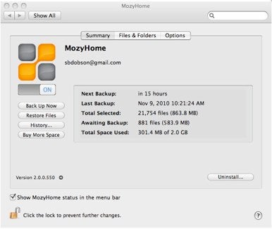 How To Use The Mozy For Mac