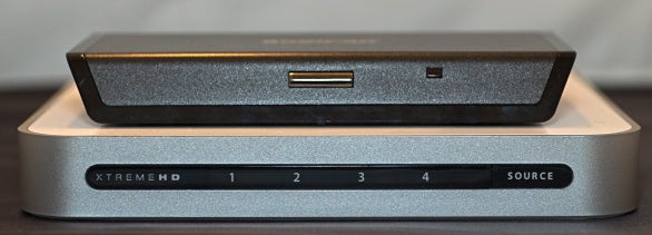 Iogear's HDMI switch (top) and XtremeMac's offering (bottom)