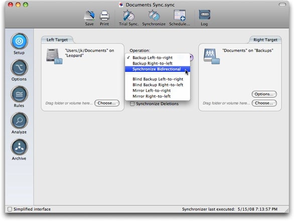 chronosync bootable backup