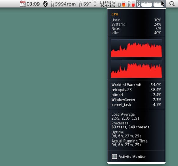 istat menus fan control