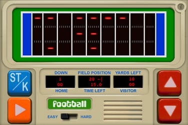 old electronic football game
