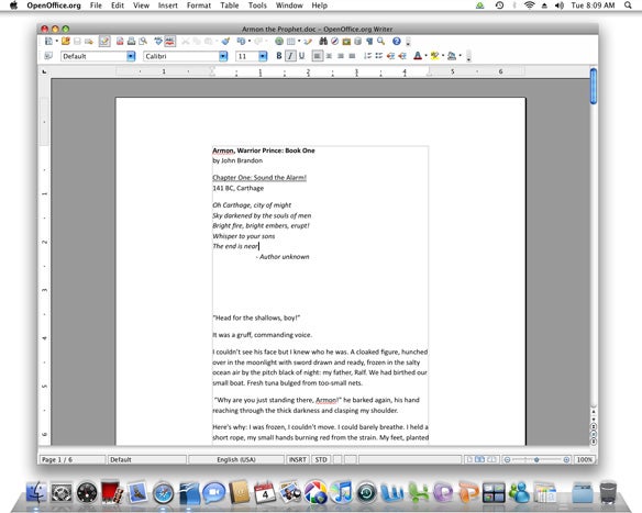 open office for mac os x 10.9.5