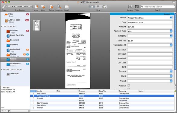 neat receipts scanner mac