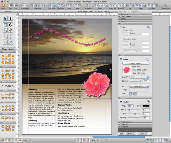 istudio publisher change text to image