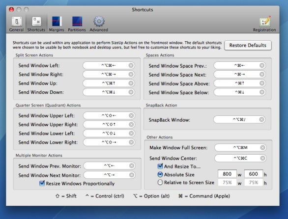 sizeup osx