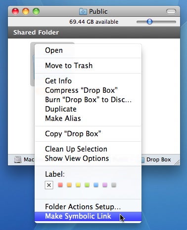 mac update symbolic linker