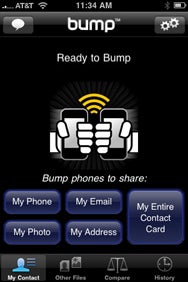 Программа bump для iphone