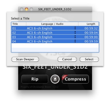 ripit difference between compress and rip