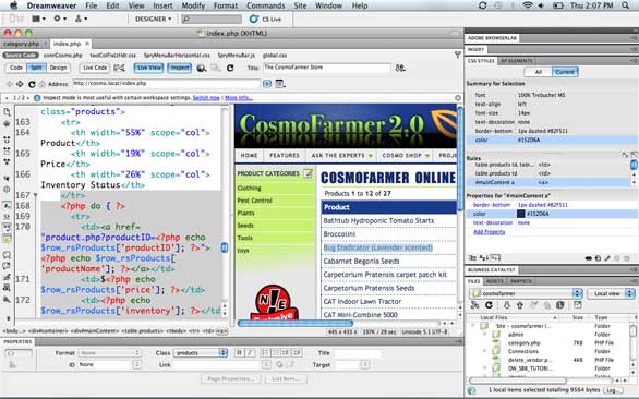 Практические работы создание сайта в adobe dreamweaver cs5