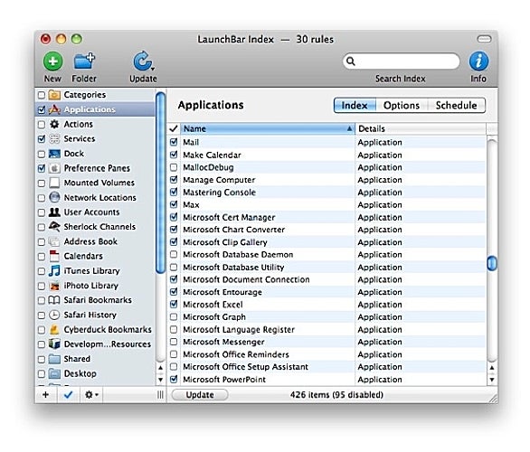 launchbar adress