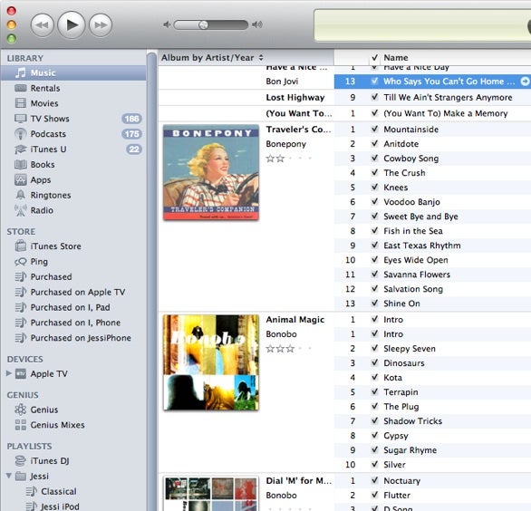 how to change to list view in itunes