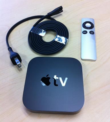 an apple tv box