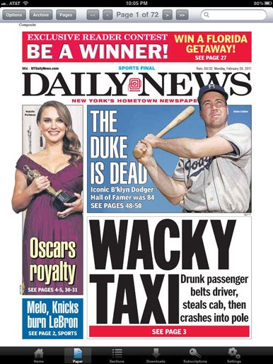 New York tabloid newspapers for the iPhone | Macworld